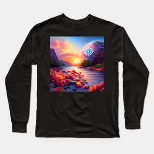 Flower Of Life - Space Long Sleeve T-Shirt